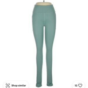 Victoria's Secret Women’s Size 8 Green Leggings With Side Pockets